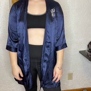 Silk robe CP initial on it